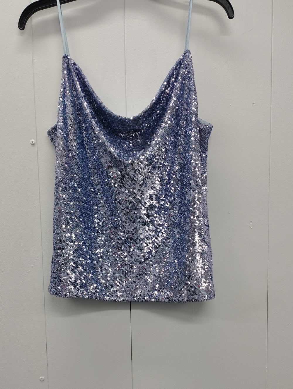 Generation Love Monet Cami Sequin Camisole Blue & Silver Medium